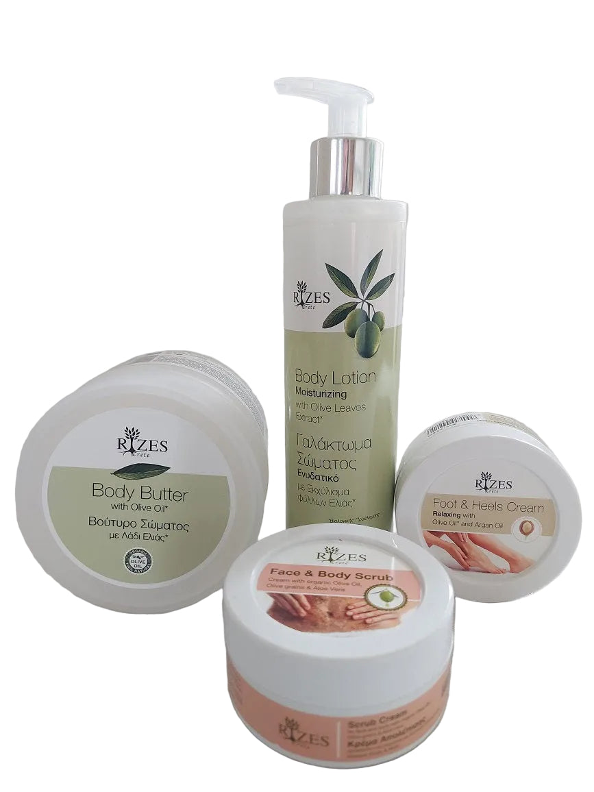 Bodybutter, bodylotion, fotkrem, peeling, hudpleie